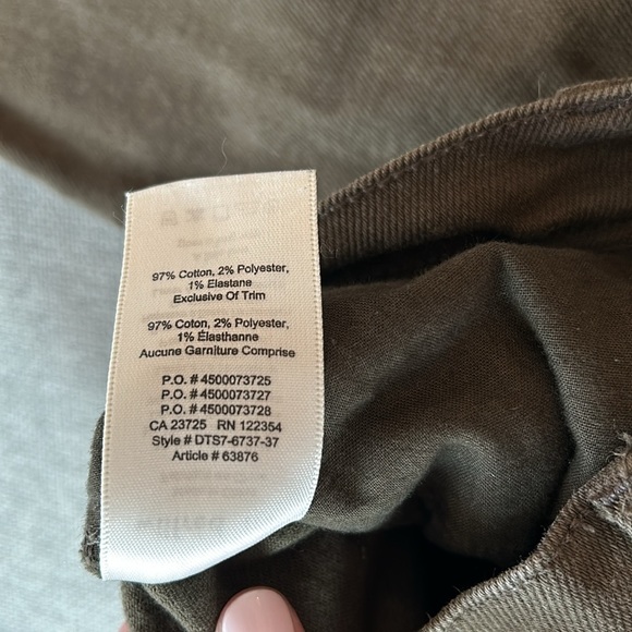 Wilfred Free Green Denim Straight Leg Jeans Size 4 - Picture 8 of 10